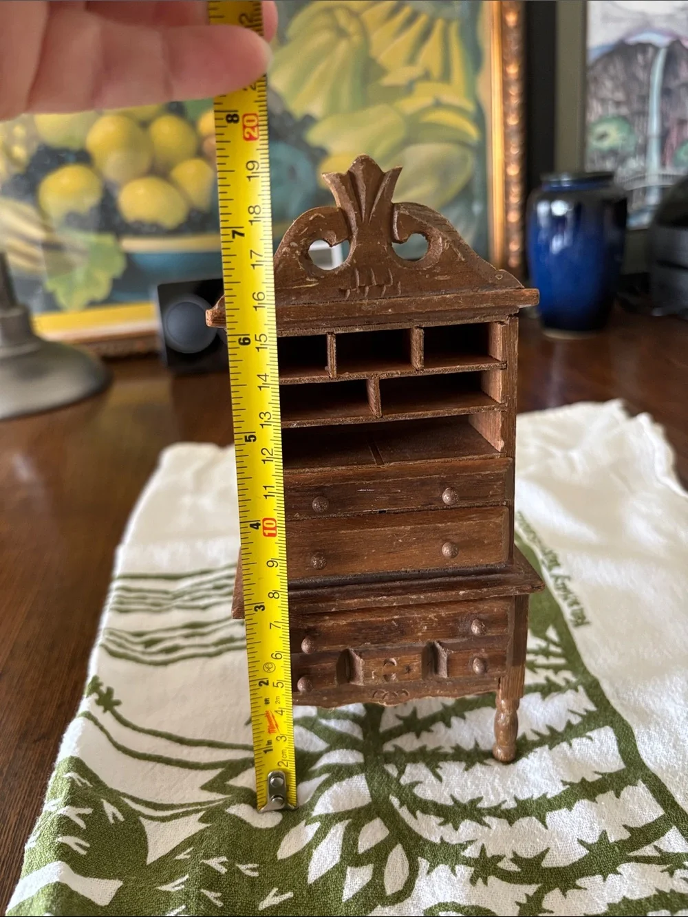 Particularly Adorable Miniature Highboy Hutch